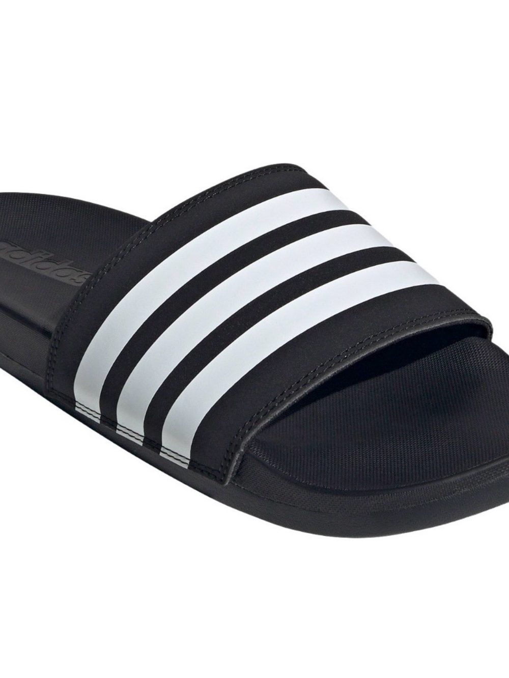 adidas Black and White Slide Slides